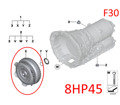Гидротрансформатор крутящего момента для BMW 8HP45 24407544950