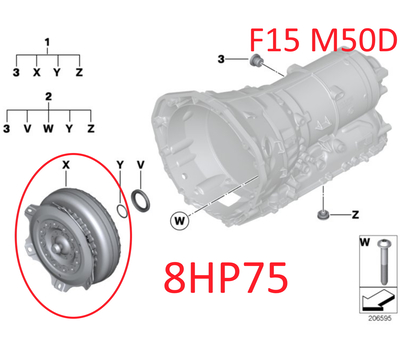 Гидротрансформатор крутящего момента для BMW 8HP70 8HP75 24408632176