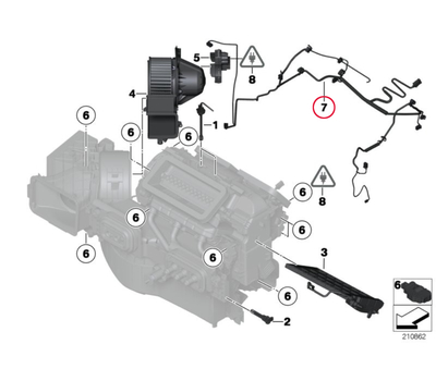 Жгут проводов кондиционера передний BMW X5 X6 E70 E71 (61126971081)