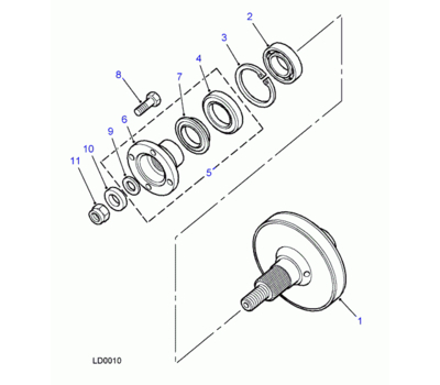 Ремонт вискомуфты раздатки Land Rover Range Rover (RTC6044)