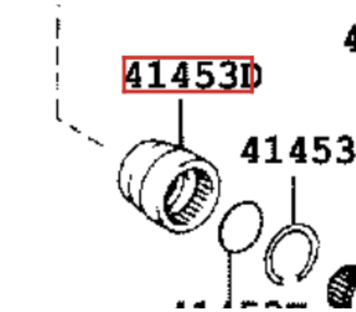 Муфта, шлицевая втулка редуктора RX300-350 (4145321010)